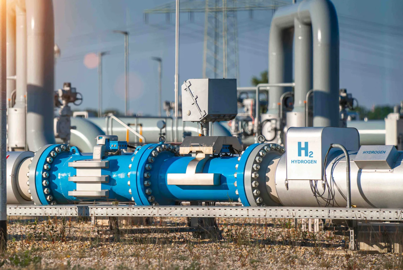 Hydrogen renewable energy production pipeline